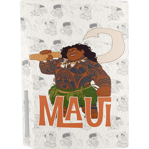 Disney Princess Moana Maui Pattern PS5 Console Skin